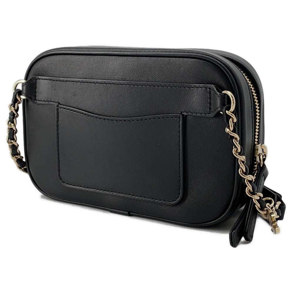 Chanel Black Body Leather Bag Coco Mark